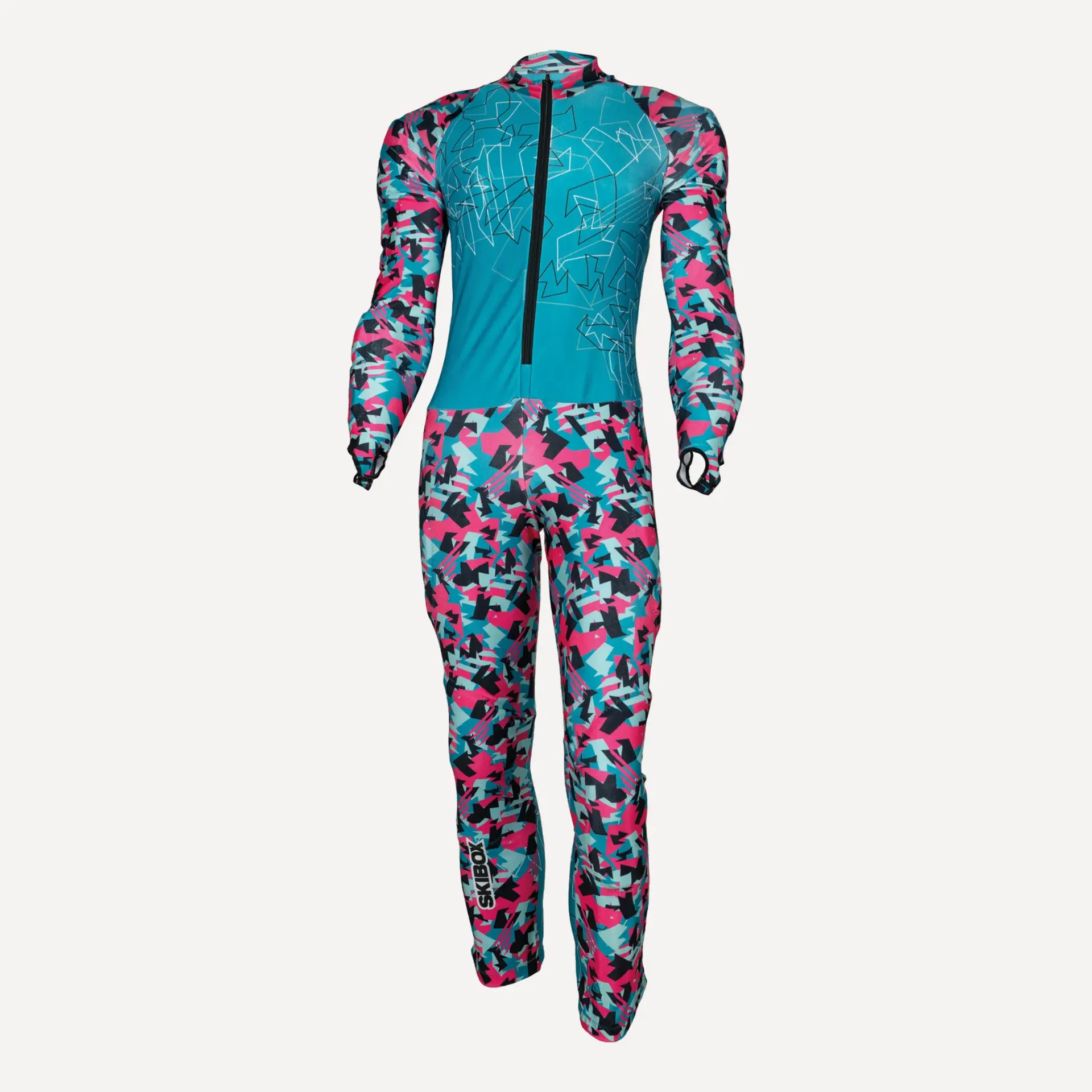 [22403.043.027-XS] TRAINING SUIT GS JRM MAGENTA GREEN (XS)