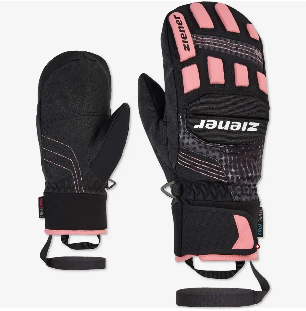 LURON AS® PR MITTEN JR BLACK/PINK VANILLA