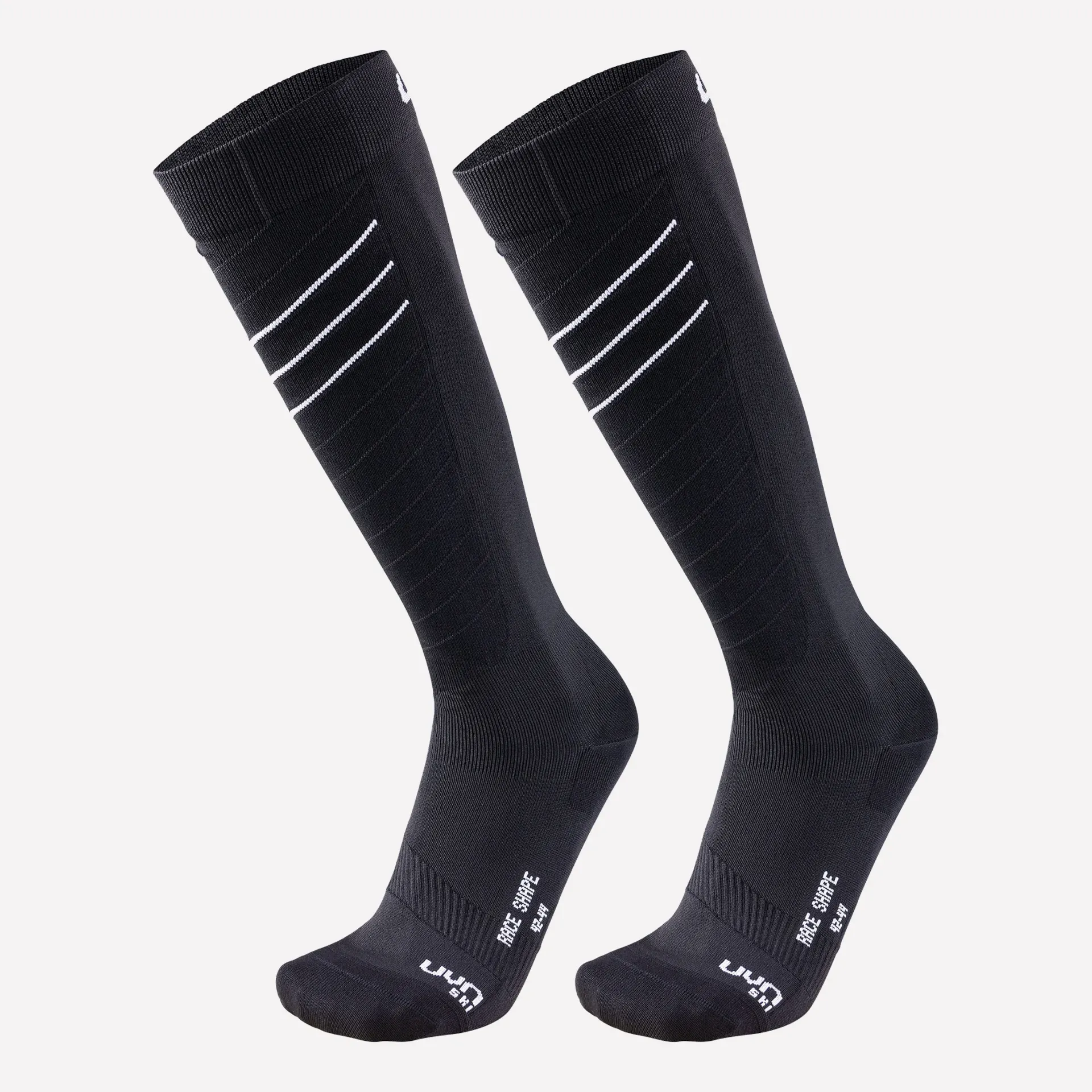 [S100121.B119-39-41] SKI RACE SHAPE BLACK (39-41)