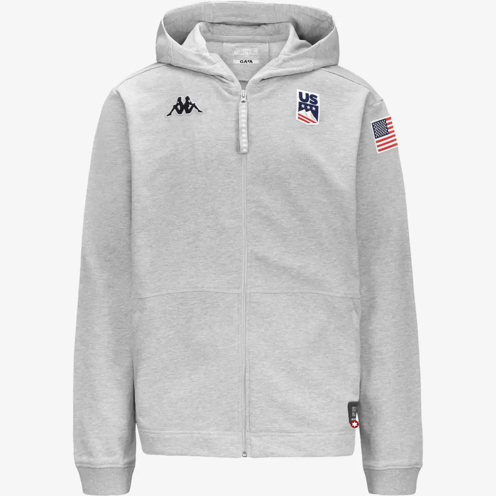 [371N5BW-A00-M] HOODIE TOP USSA GREY (M)