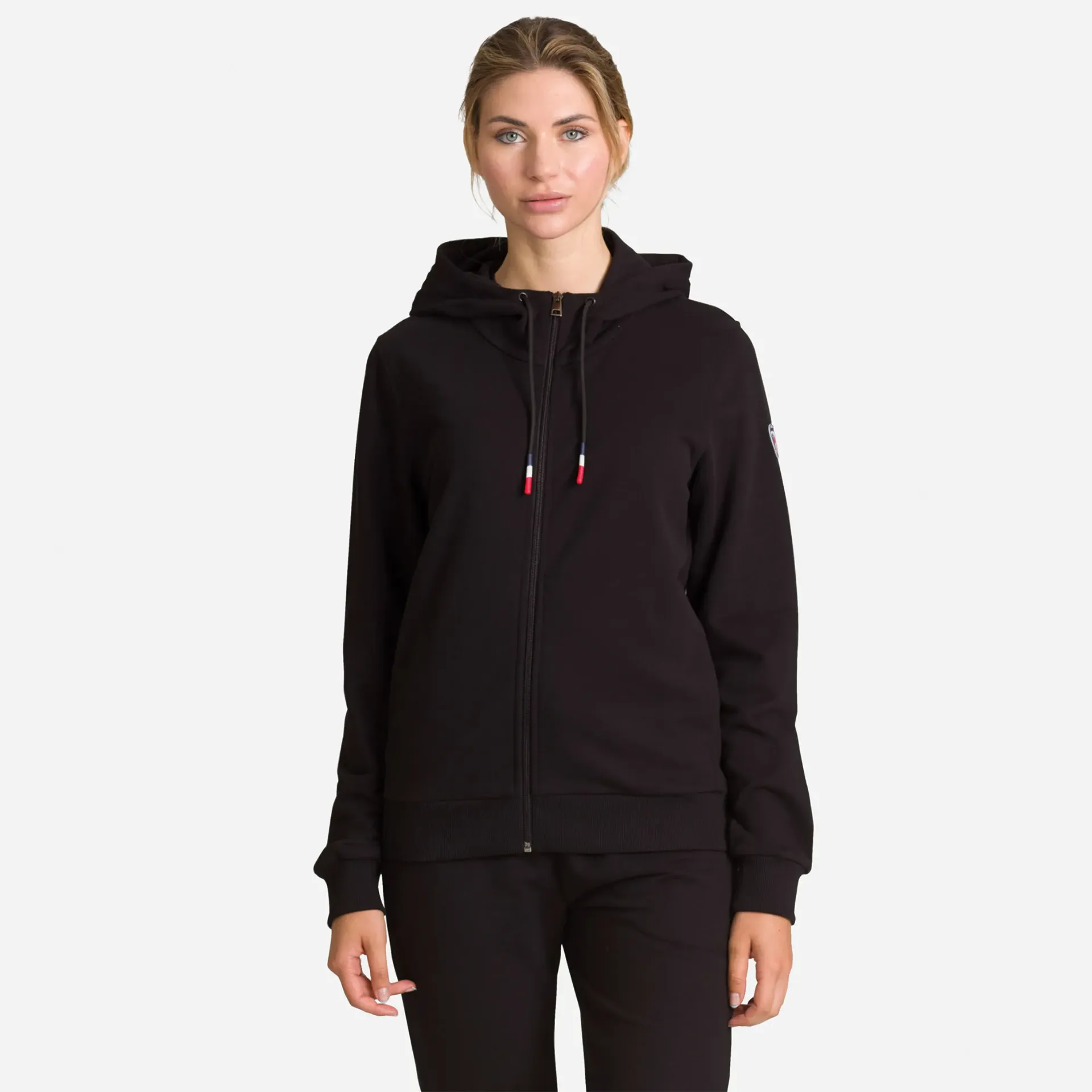 W LOGO SWEAT FZ HOOD FL 